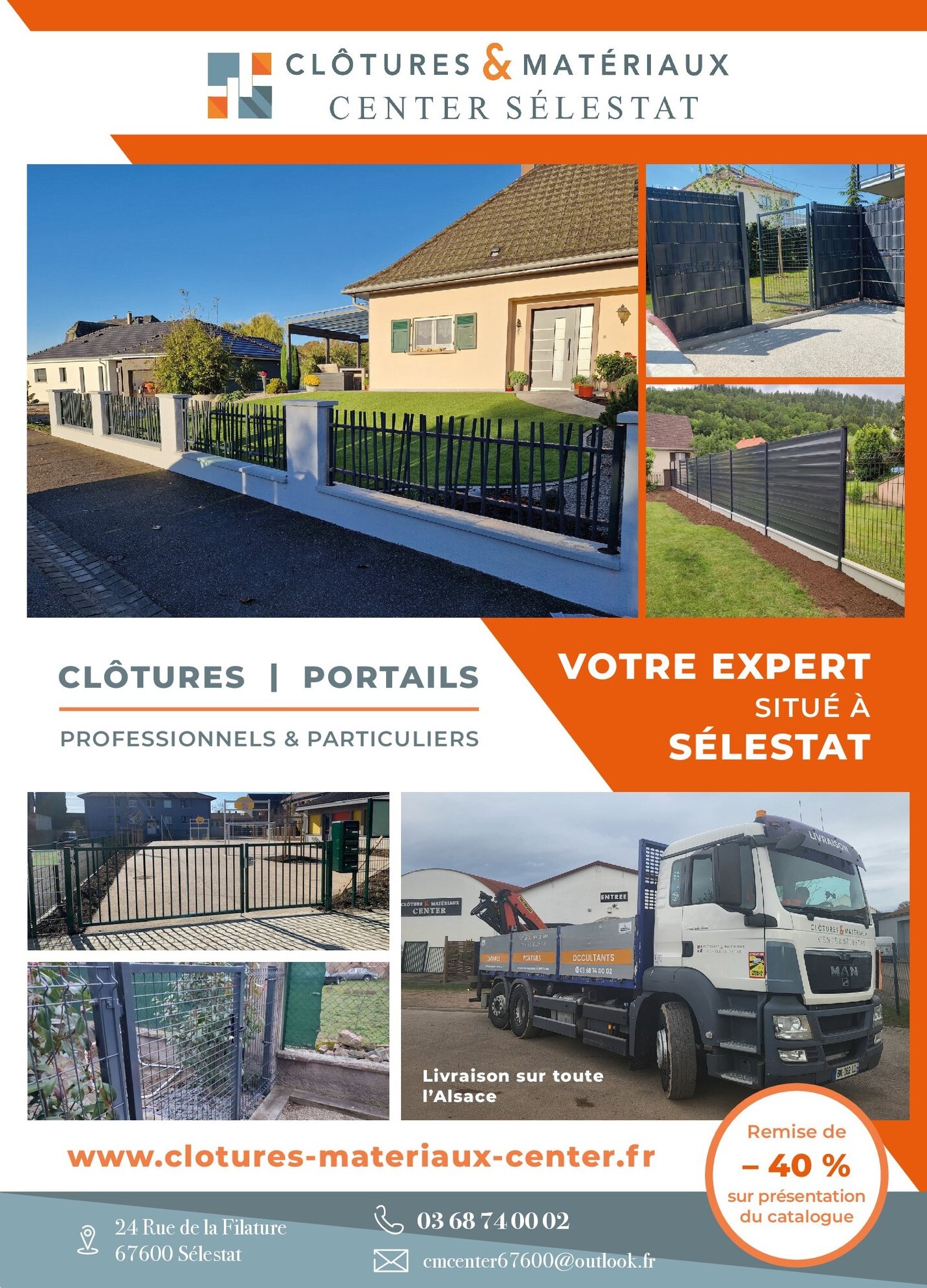 CLOTURES & MATERIAUX CENTER SELESTAT